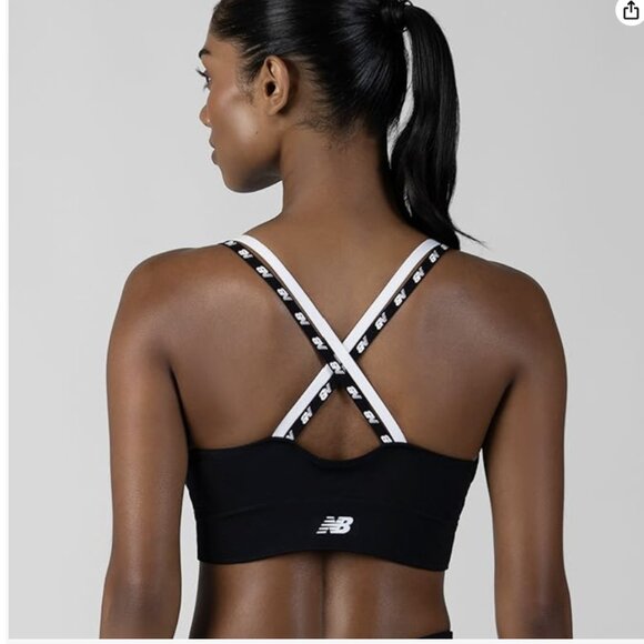 NWT New Balance Molded Cup Sports Bra, Seamless, Yoga Workout Large (B-C cup) - Picture 2 of 4